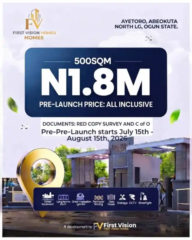 The Legacy Estate (Legacy Place) - 500 SQM at N1.8M pre-launch price